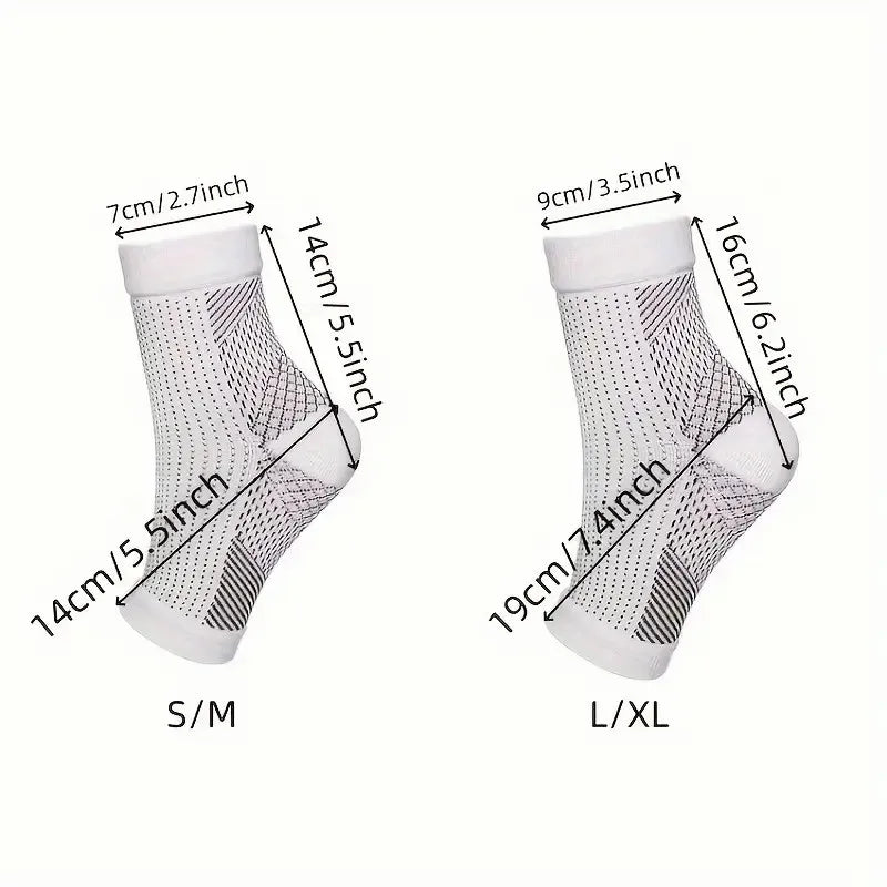 Nylon Spandex Ankle Compression Support Socks