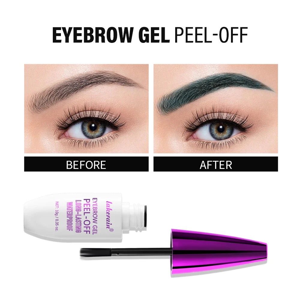 Waterproof Peel Off Eyebrow Tint Gel Long Lasting Tattoo Cream