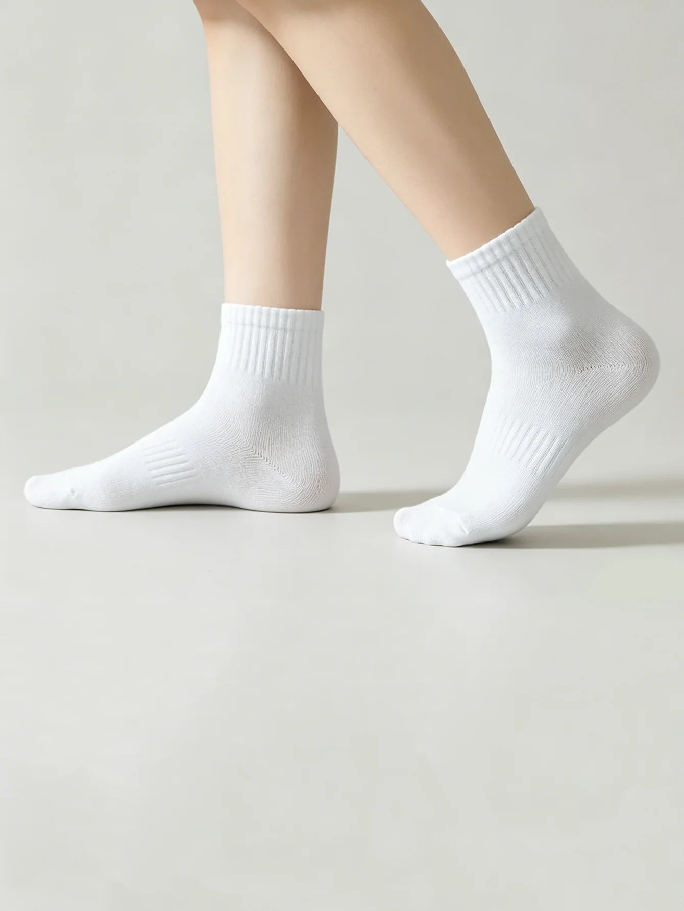 10 Pairs Polyester Elastane Women Casual Low Tube Ankle Socks - 12