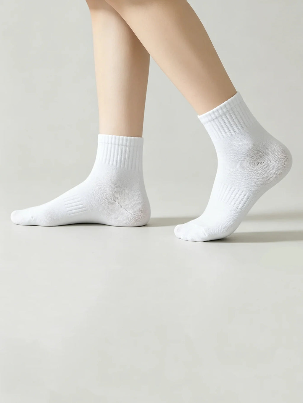 10 Pairs Polyester Elastane Women Casual Low Tube Ankle Socks