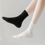 Polyester Blend Crew Socks Breathable Athletic Footwear