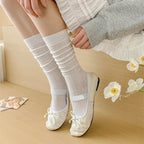 Cotton Blend Breathable Casual Socks For Women