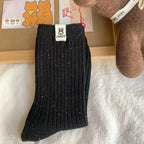 Polyester Elastane Casual Mid Tube Socks 4 Pack