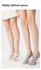 Cotton Mesh No Show Liner Socks for Women