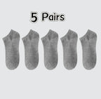 Polyester Nylon Ankle Socks Five Pack