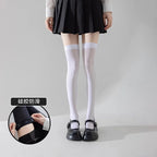 Polyester Thigh High Stockings Anti Slip Socks