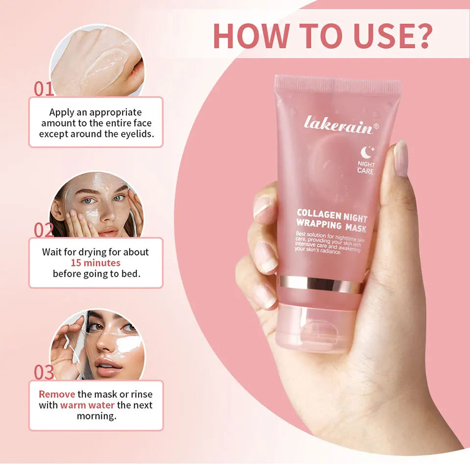 Collagen and Turmeric Peel Off Overnight Facial Mask Duo