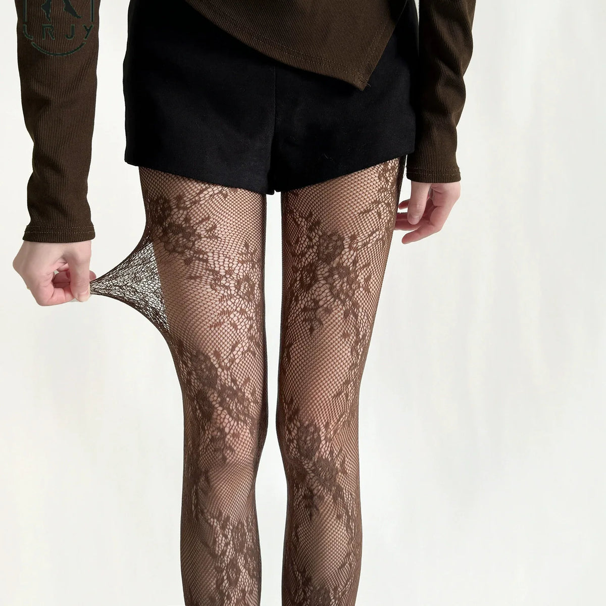 Floral Lace Mesh Pantyhose Women Nylon Tights