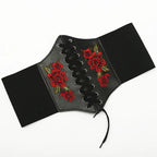 Synthetic Leather Waist Cincher Corset Belt