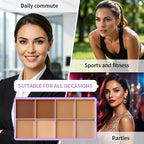 8 Shade Cream Concealer Palette and Contour Kit