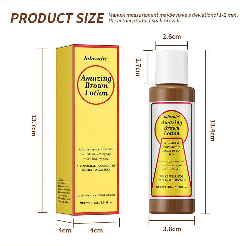 Sunless Tanning Body Lotion Liquid Bronzer