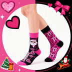 Cotton Blend Mid Calf Holiday Socks