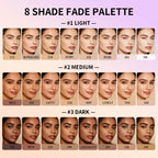 8 Color Cream Concealer and Contour Makeup Palette