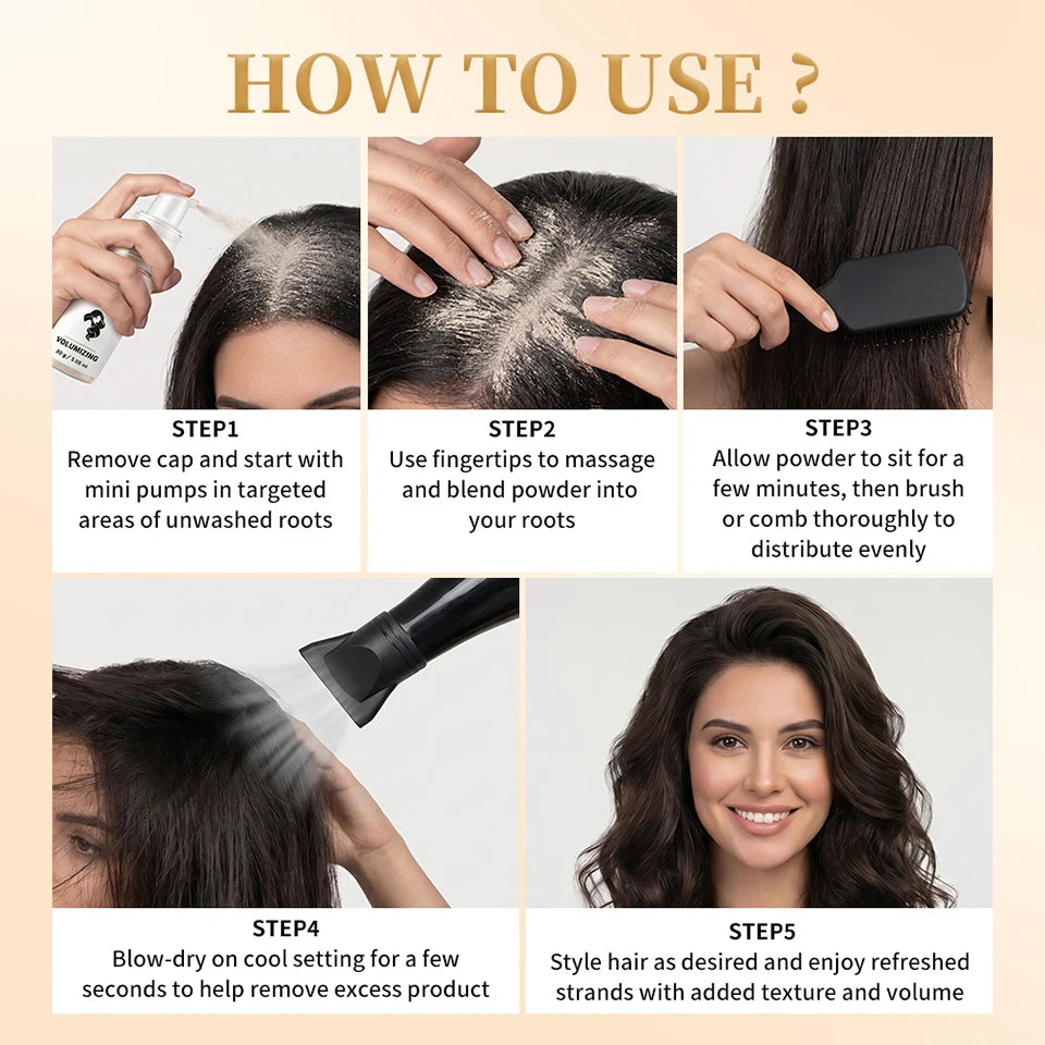 Volumizing Dry Shampoo Hair Styling Powder