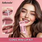 Mini Lip Liner Lipstick and Lip Gloss Makeup Set
