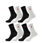 Polyester Elastane Crew Socks Spider Pattern