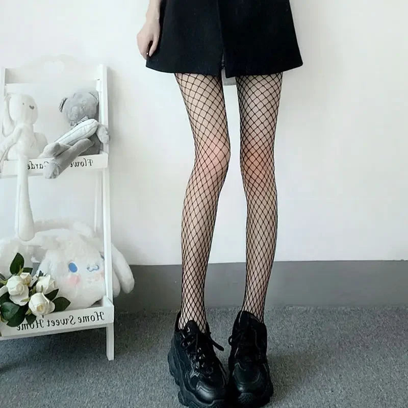 Nylon Mesh Fishnet Tights High Waist Pantyhose - 25