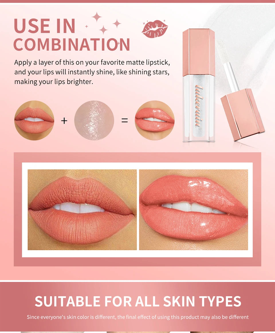 Shimmering Moisturizing Liquid Lip Gloss Lip Tint - 11