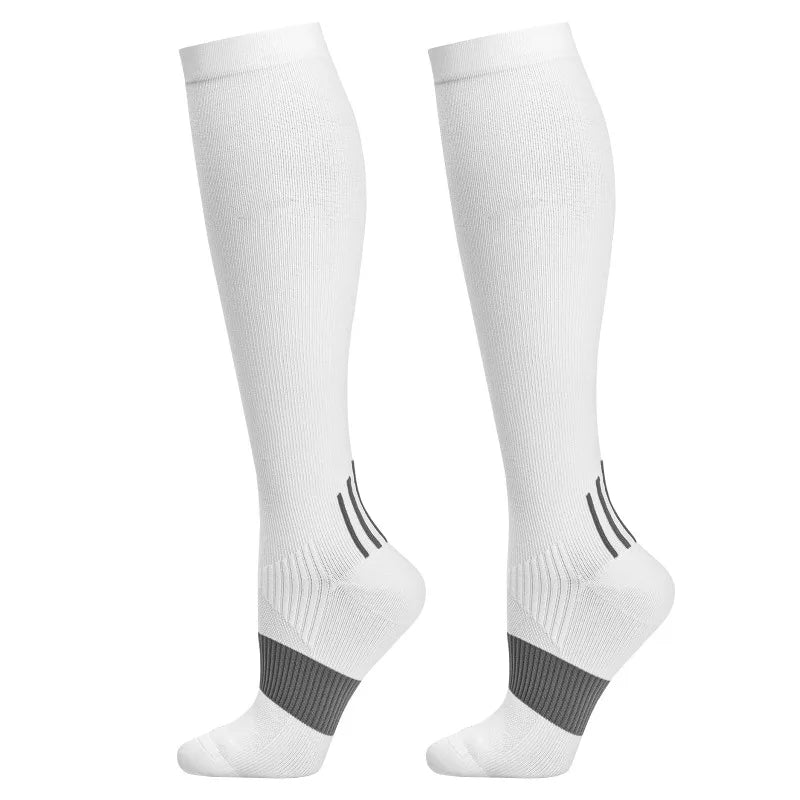 Nylon Elastane Compression Socks for Sports and Travel