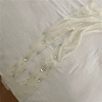 Rhinestone Embellished Nylon Elastic Tights
