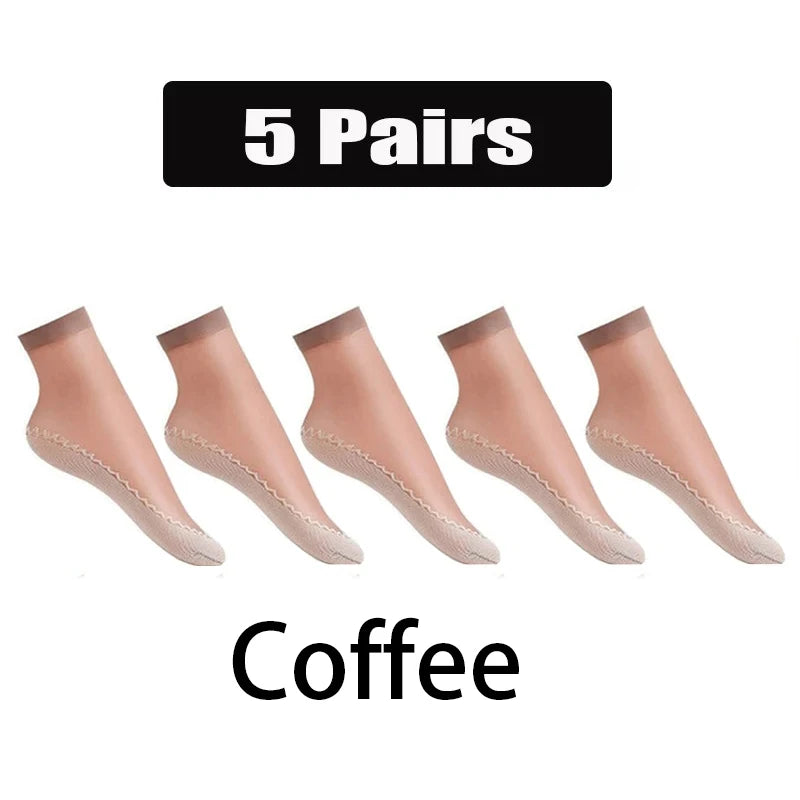 Womens Nylon Breathable Anti Slip Ankle Socks - 30