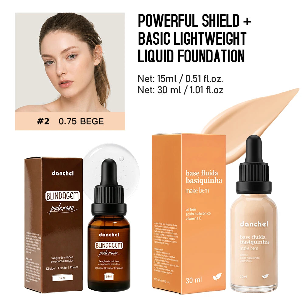 Liquid Foundation and Primer Makeup Set - 28