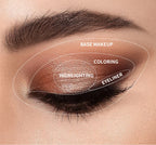 9 Color Powder Eyeshadow Palette with Makeup Brush