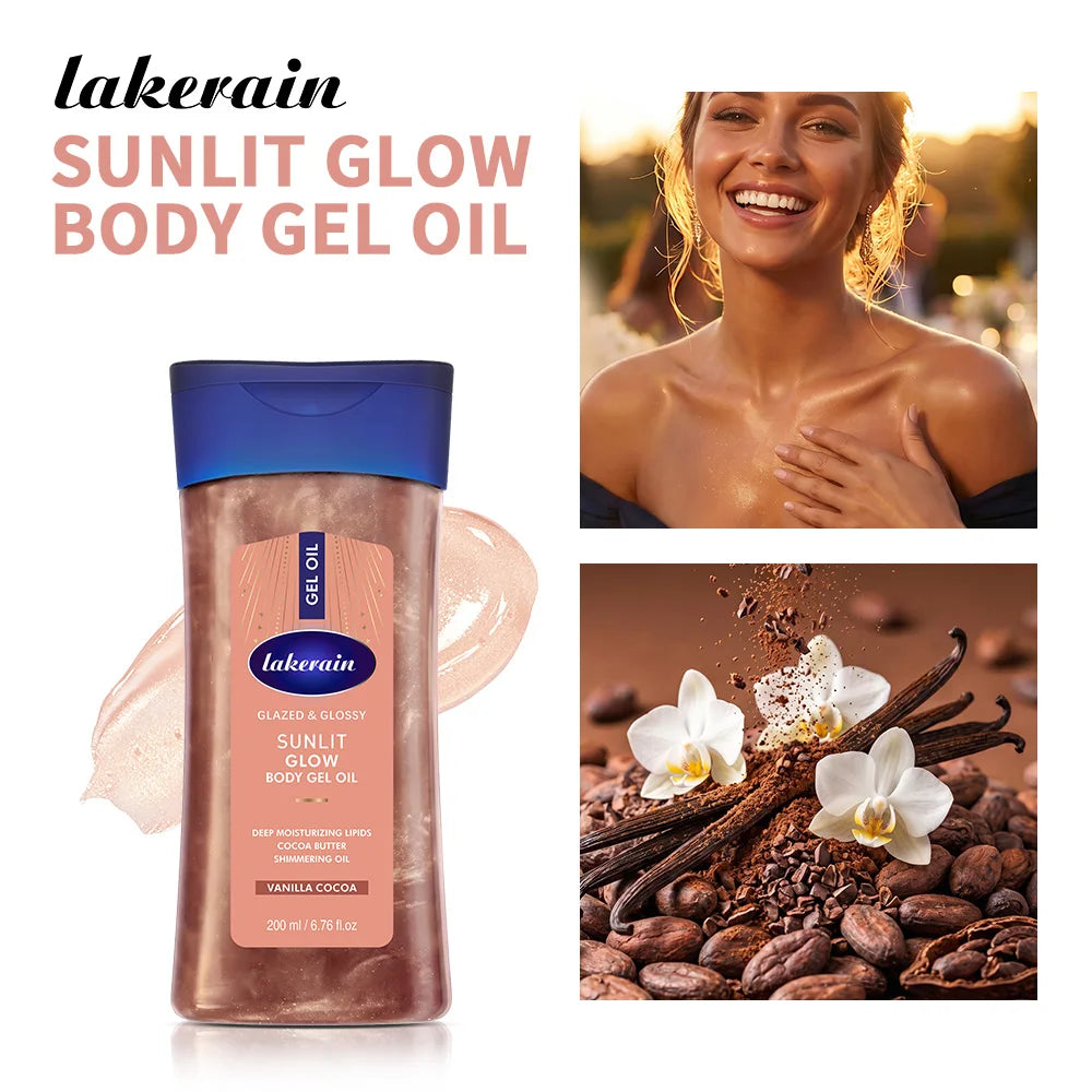Cocoa Butter Body Gel Oil Moisturizing Skincare Treatment 200ml - 24