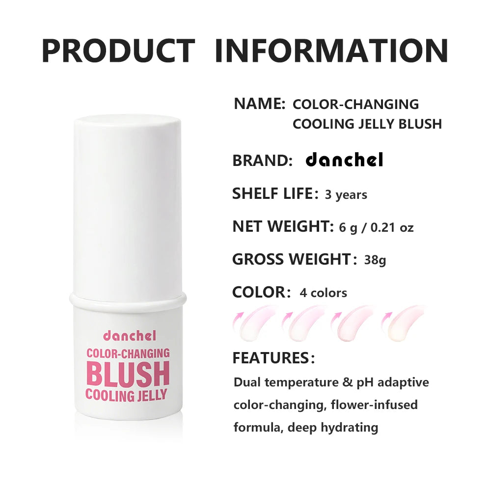 Color Changing Jelly Blush Stick For Lips And Cheeks