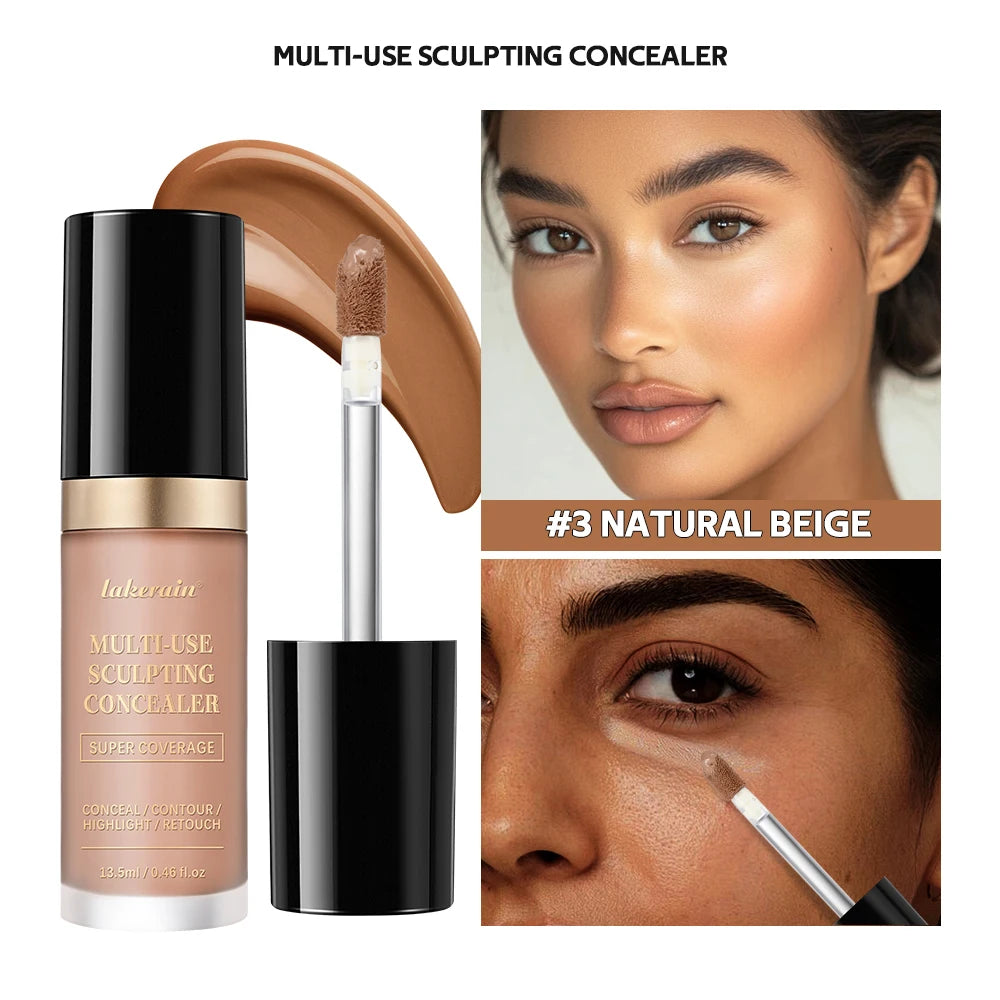 5 Color Liquid Face Concealer Waterproof Oil Control Foundation