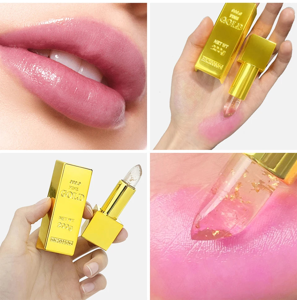Gold Flake Color Changing Lip Balm Moisturizing Lipstick - 20