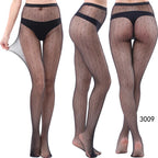 Nylon Spandex Jacquard Patterned Fishnet Pantyhose Tights
