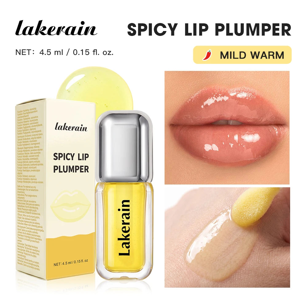 Spicy Lip Plumping Serum Gloss Hydrating Volumizer