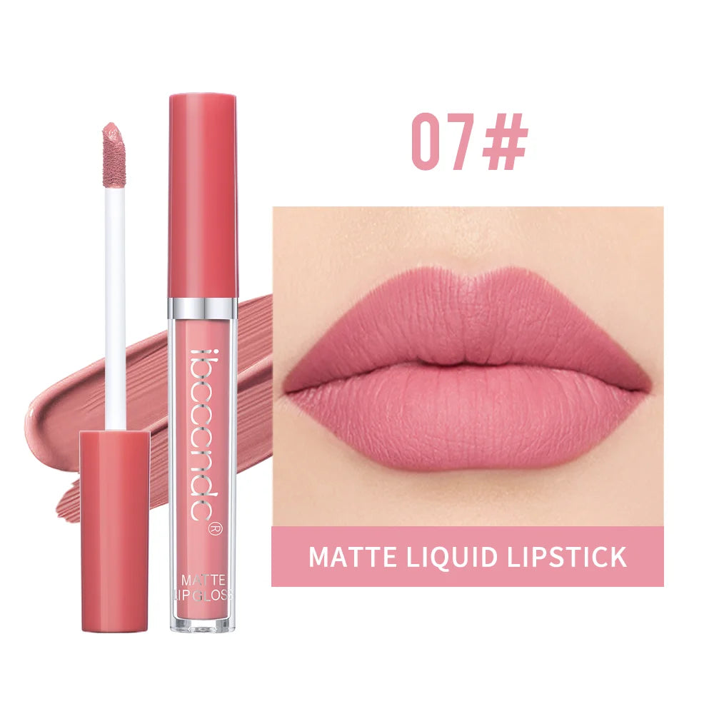 Matte Velvet Liquid Lipstick Waterproof Long Lasting Lip Glaze