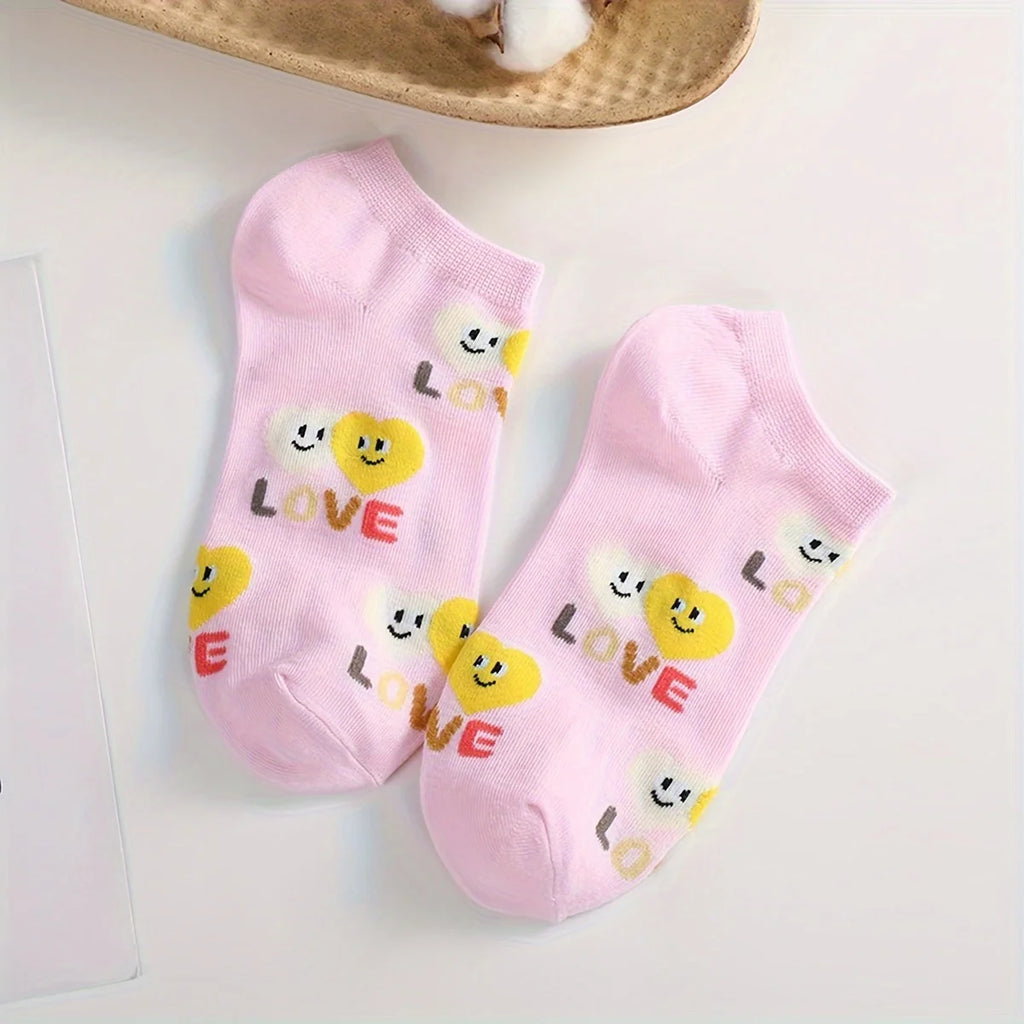 Polyester Elastane Low Tube Casual Socks for Women