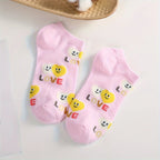 Polyester Elastane Low Tube Casual Socks for Women