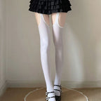 Nylon Elastane Suspender Stockings Over The Knee Tights