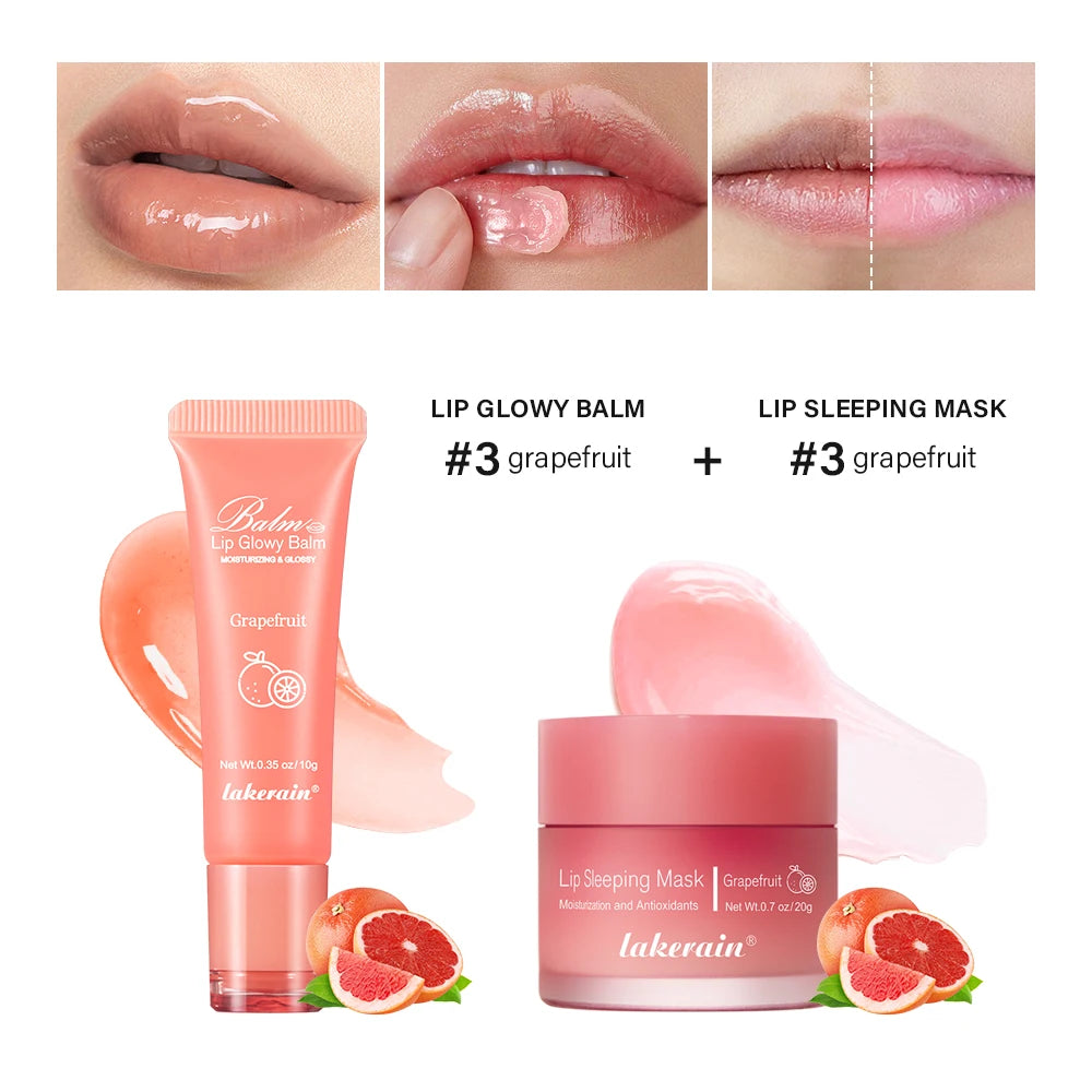Moisturizing Lip Balm and Sleeping Mask Set - 24