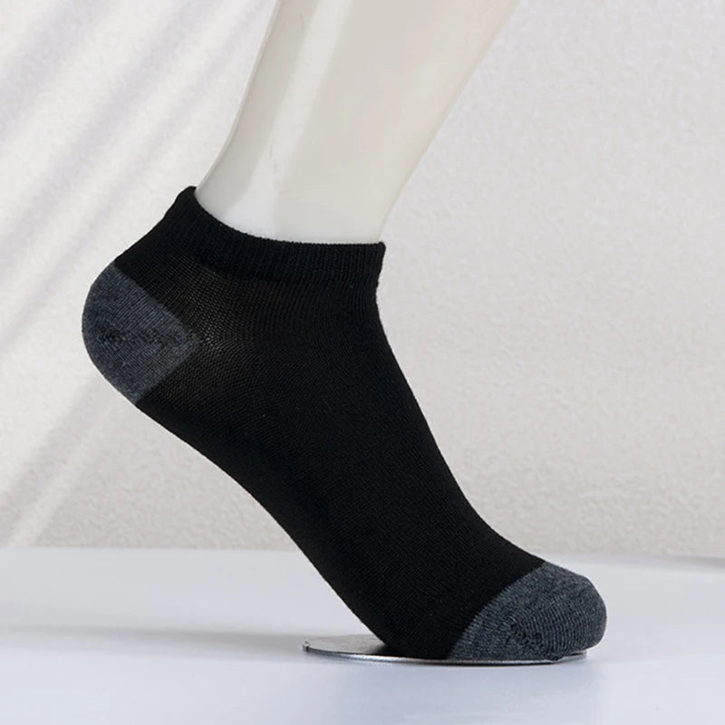 Polyester Elastane Low Cut Athletic Socks 10 Pack