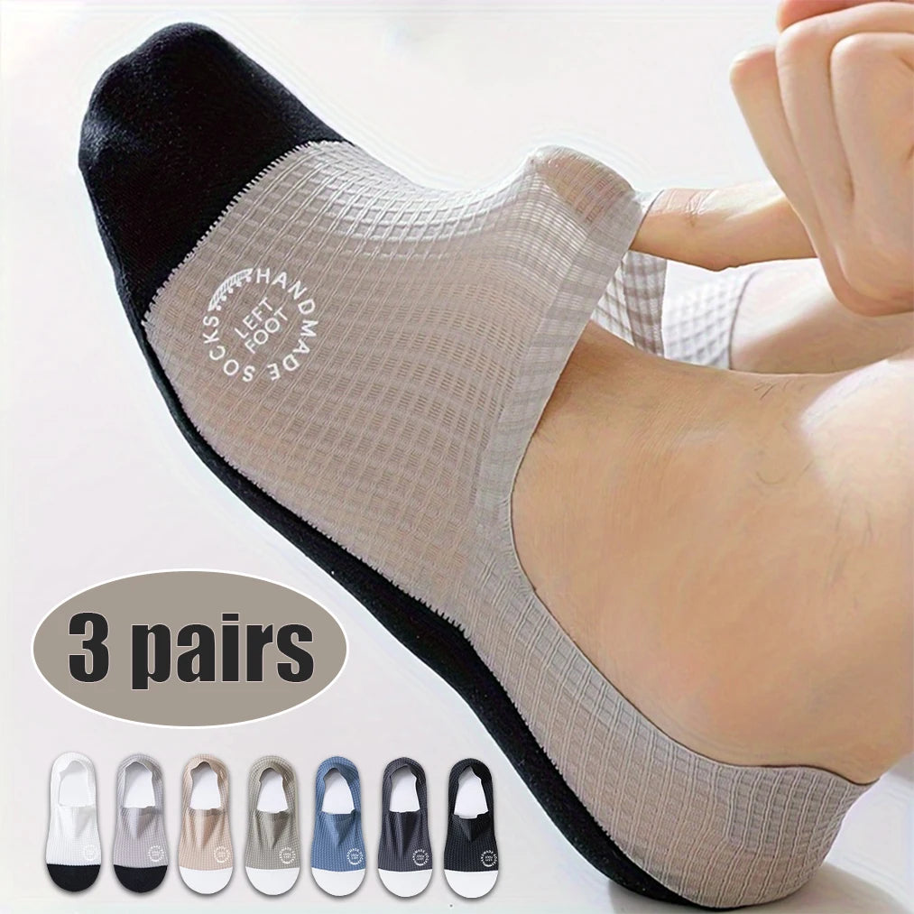 Cotton Blend Low Cut Breathable Invisible Socks - 8