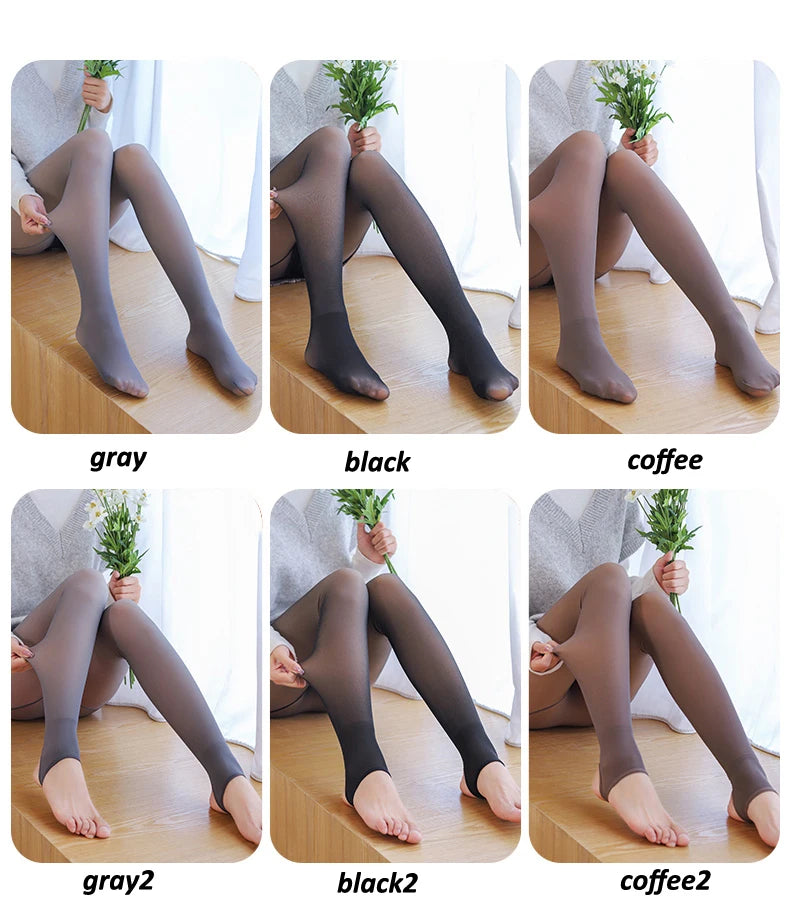 Fleece Lined Elastic Thermal Tights