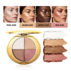 Powder Highlighter and Bronzer Face Makeup Palette