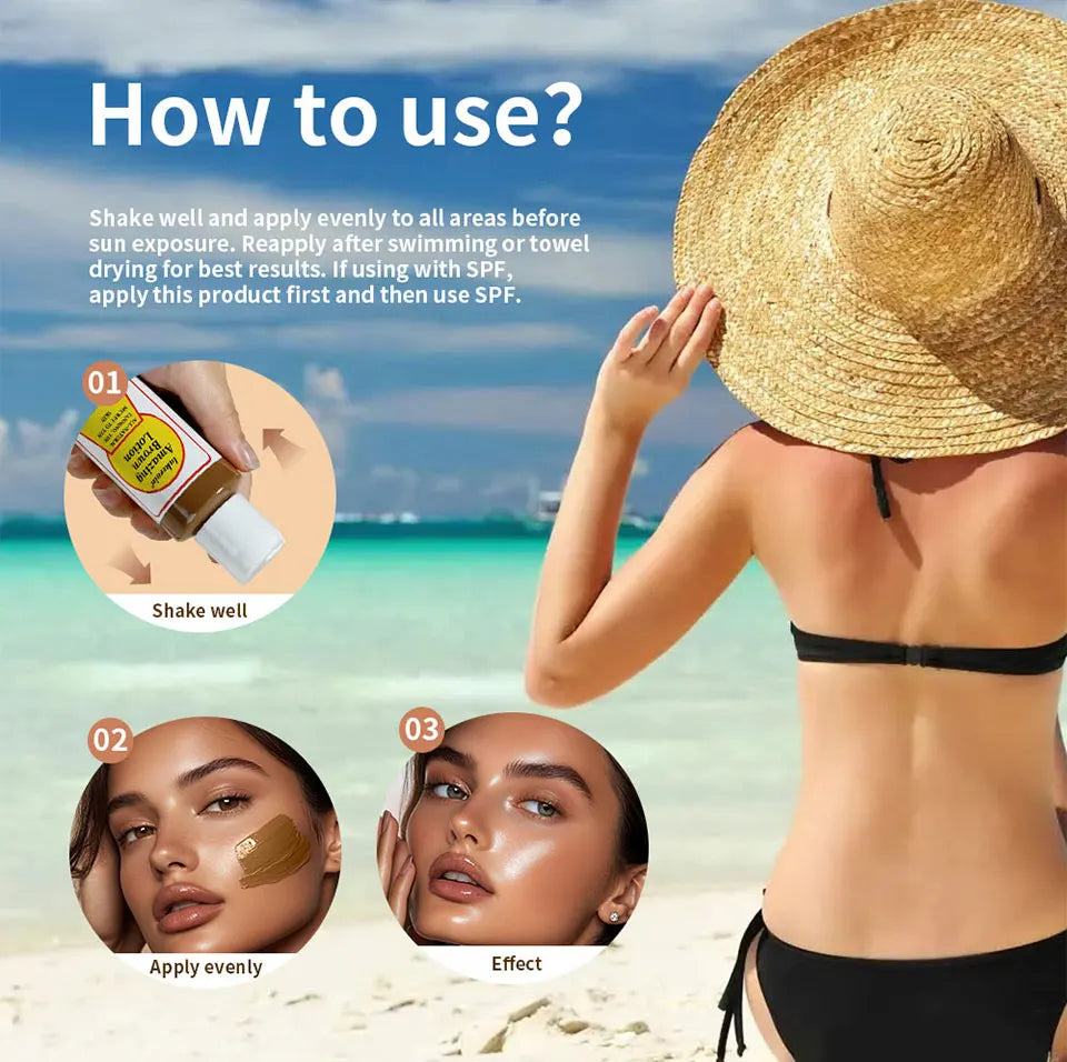 Sunless Tanning Body Lotion Liquid Bronzer