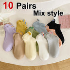 Cotton Embroidered Animal Crew Socks