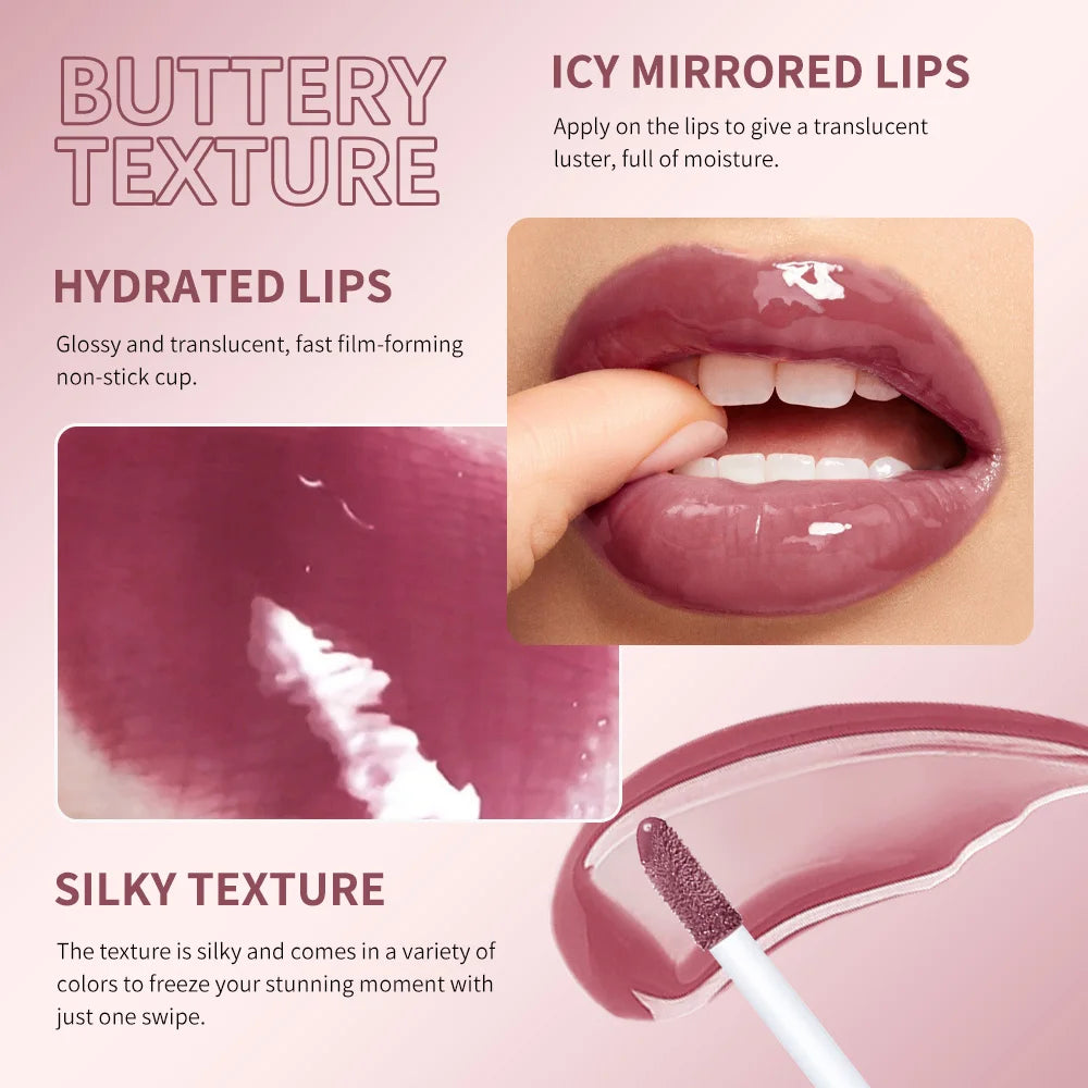 Moisturizing Liquid Lip Gloss Butter With High Shine Finish
