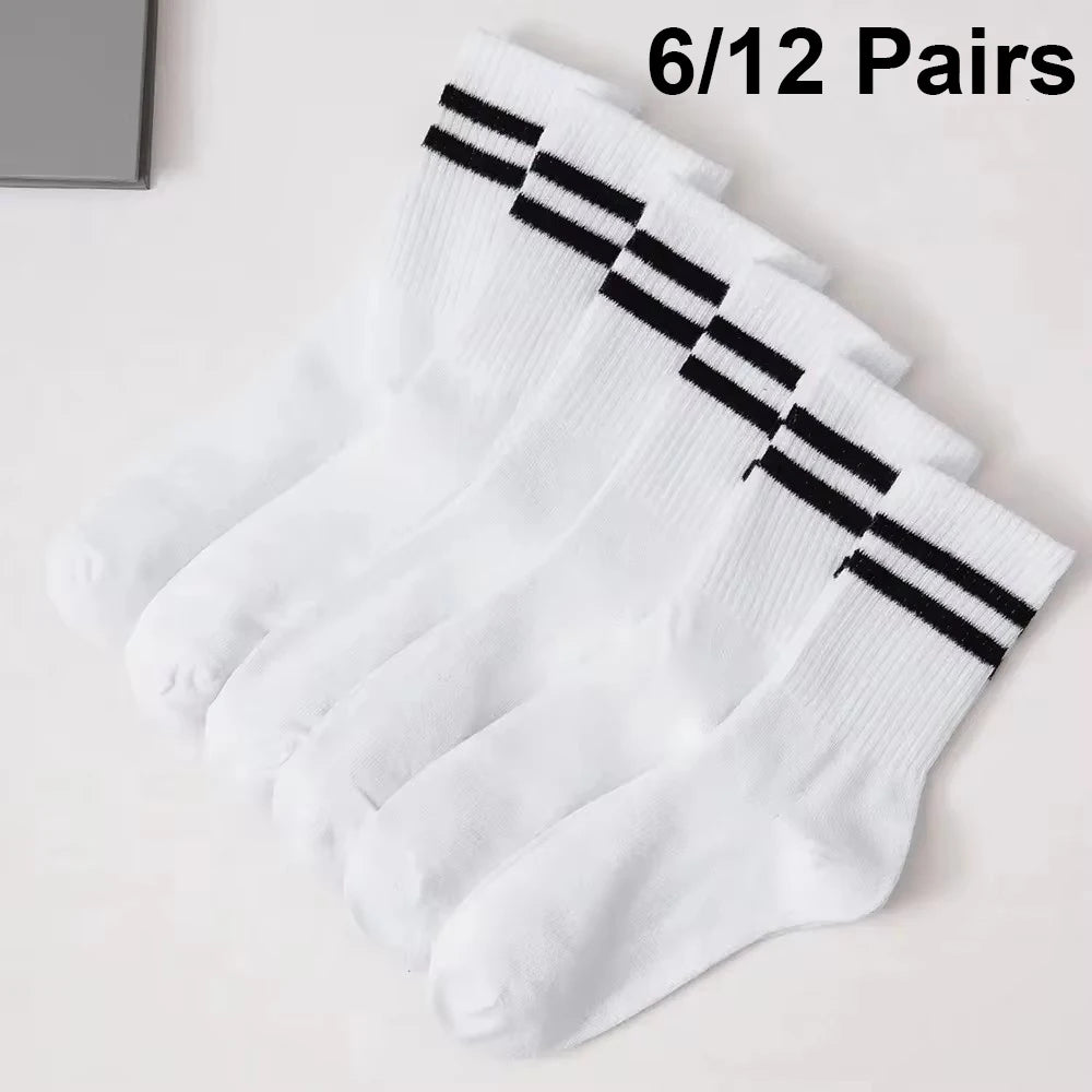 Polyester Elastane Crew Socks Set - 1