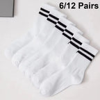 Polyester Elastane Crew Socks Set