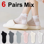 Polyester Elastane Low Cut Mesh Socks