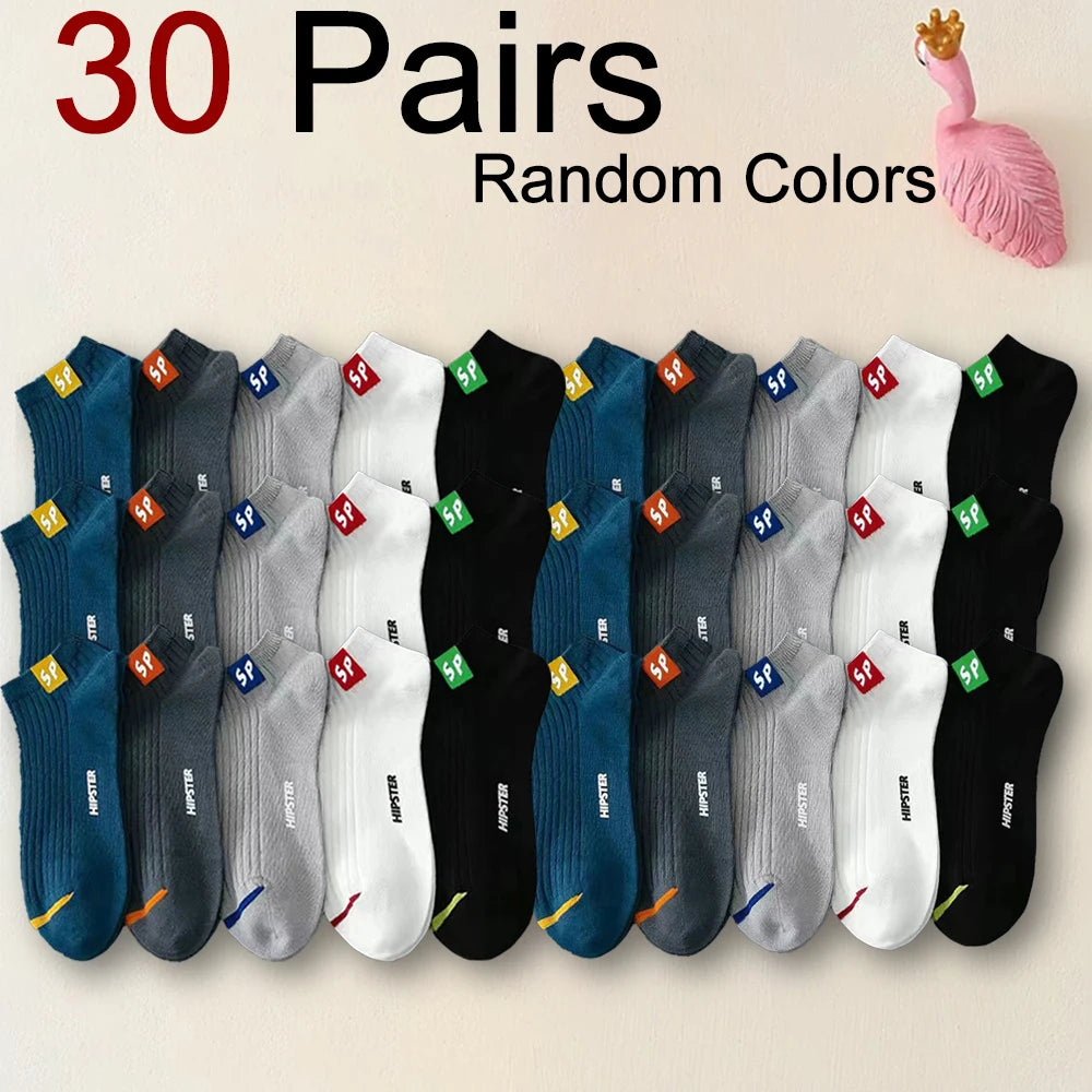 Polyester Spandex Ankle Socks Breathable Sports Casual Footwear