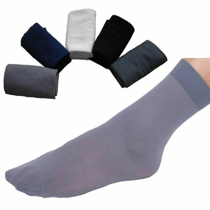 Polyester Mid Calf Casual Socks 10 Pair Set